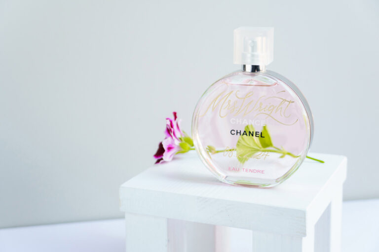 Chanel Chance fragrance engraved for bride's wedding day by KeeKee Creates.