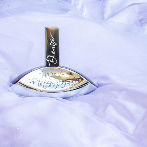 Engraved Calvin Klein Euphoria fragrance by KeeKee Creates with 'Happy Mother's Day' and a name.